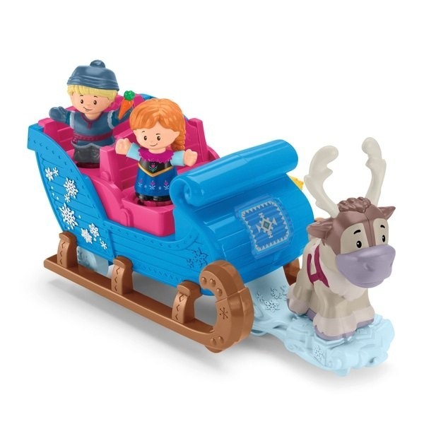 Free Shipping - Fisher-Price Little Individuals Disney Frozen Kristoff's Sleigh - Weekend:£10[lib9958nk]