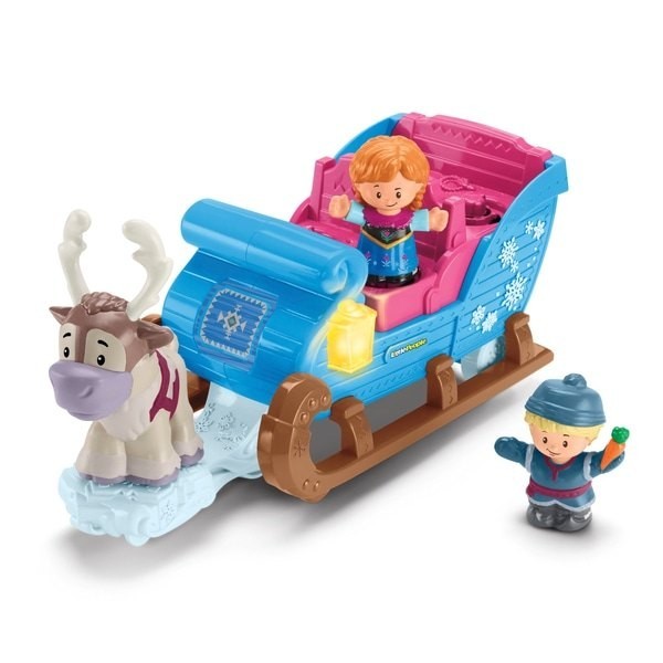 Super Sale - Fisher-Price Little People Disney Frozen Kristoff's Sleigh - Click and Collect Cash Cow:£10