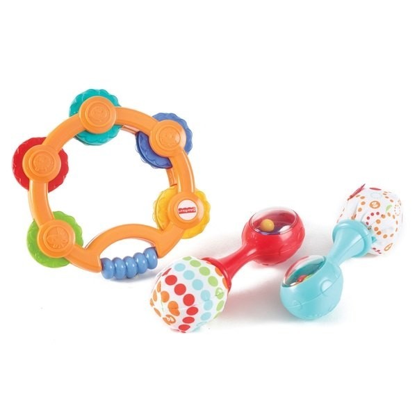 Last-Minute Gift Sale - Fisher-Price Tambourine and also Maracas Gift Put - Frenzy:£10