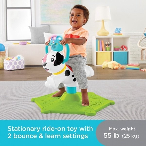 Fisher-Price Bounce and Spin New Puppy Ride On