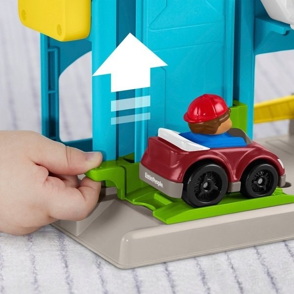 Closeout Sale - Fisher-Price Minimal People Helpful Neighbor's Toy Garage Playset - One-Day Deal-A-Palooza:£9
