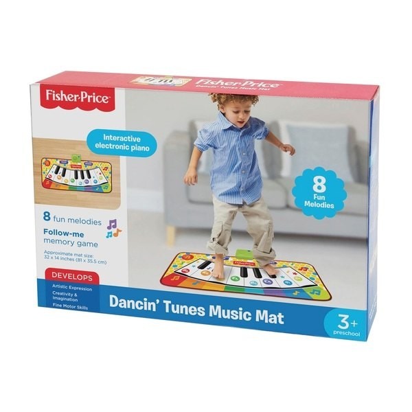 June Bridal Sale - Fisher-Price Danci n'Tunes Popular music Floor covering - Value-Packed Variety Show:£7