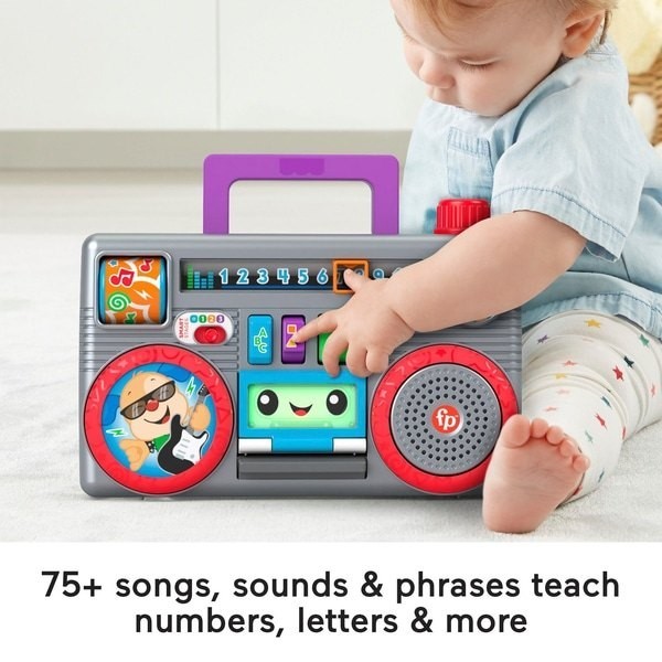 Markdown Madness - Fisher-Price Laugh & Learn Busy Boombox - Online Outlet X-travaganza:£26[cob9985li]