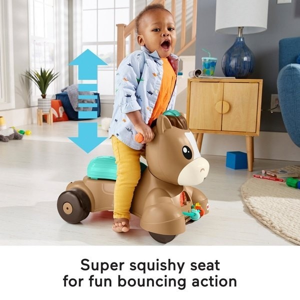 Fisher-Price Walk, Bounce as well as Ride Pony