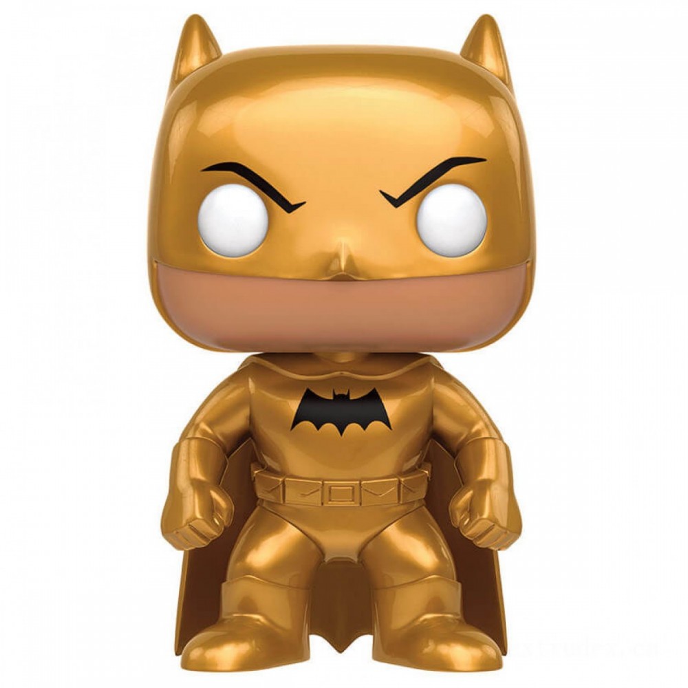 Discount - DC Heroes Golden Midas Batman LE Funko Stand Out! Plastic - Surprise Savings Saturday:£12