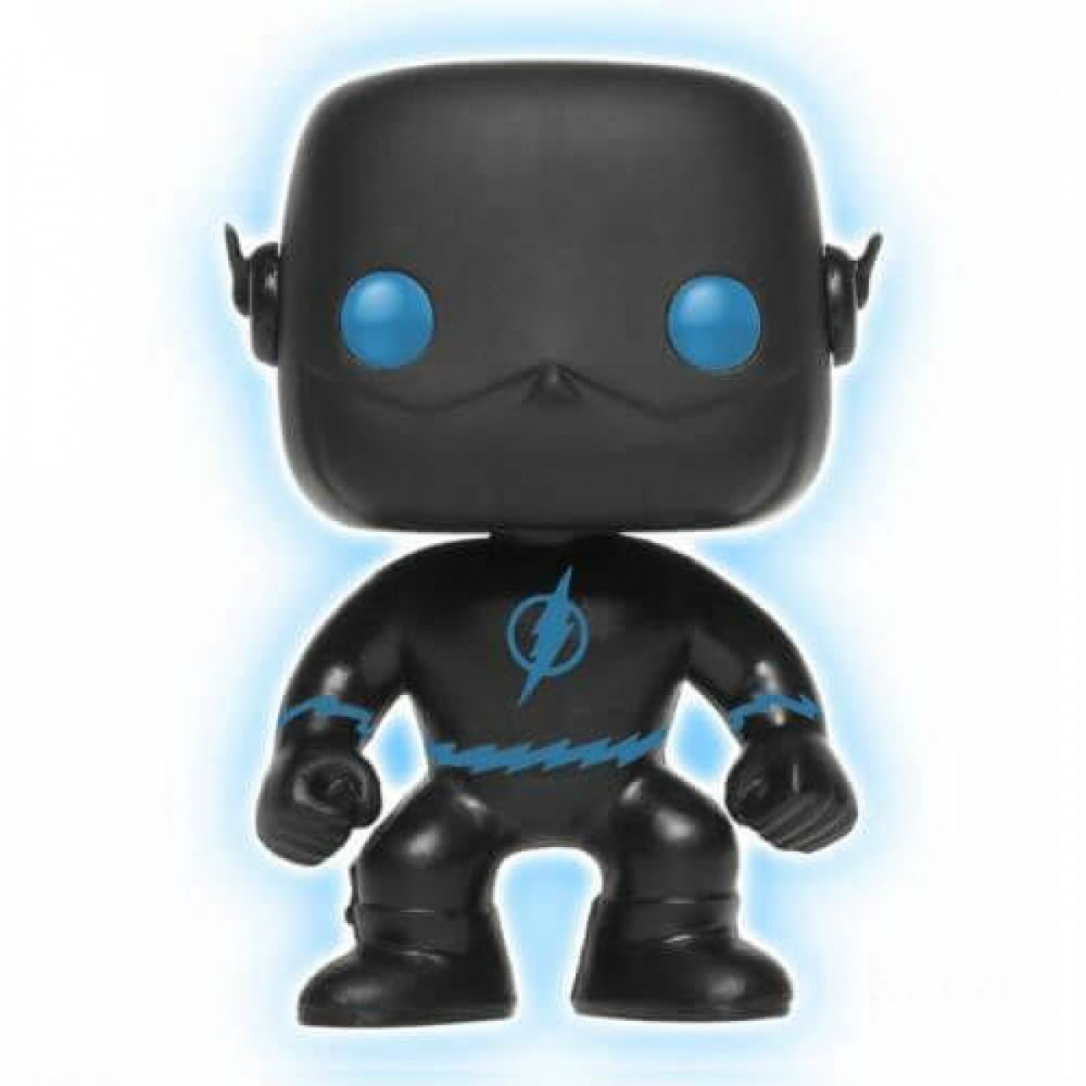 DC Justice Game The Flash Glow in the Dark Silhouette EXC Funko Stand Out! Plastic