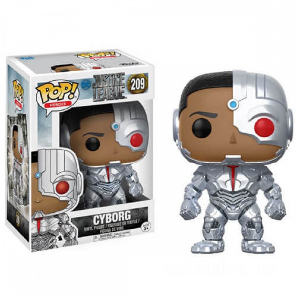 Justice League Cyborg Funko Stand Out! Plastic