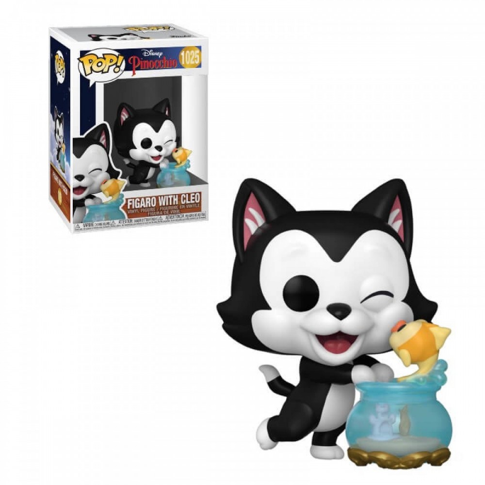 Disney Pinocchio Figaro smooching Cleo Stand out! Vinyl Number