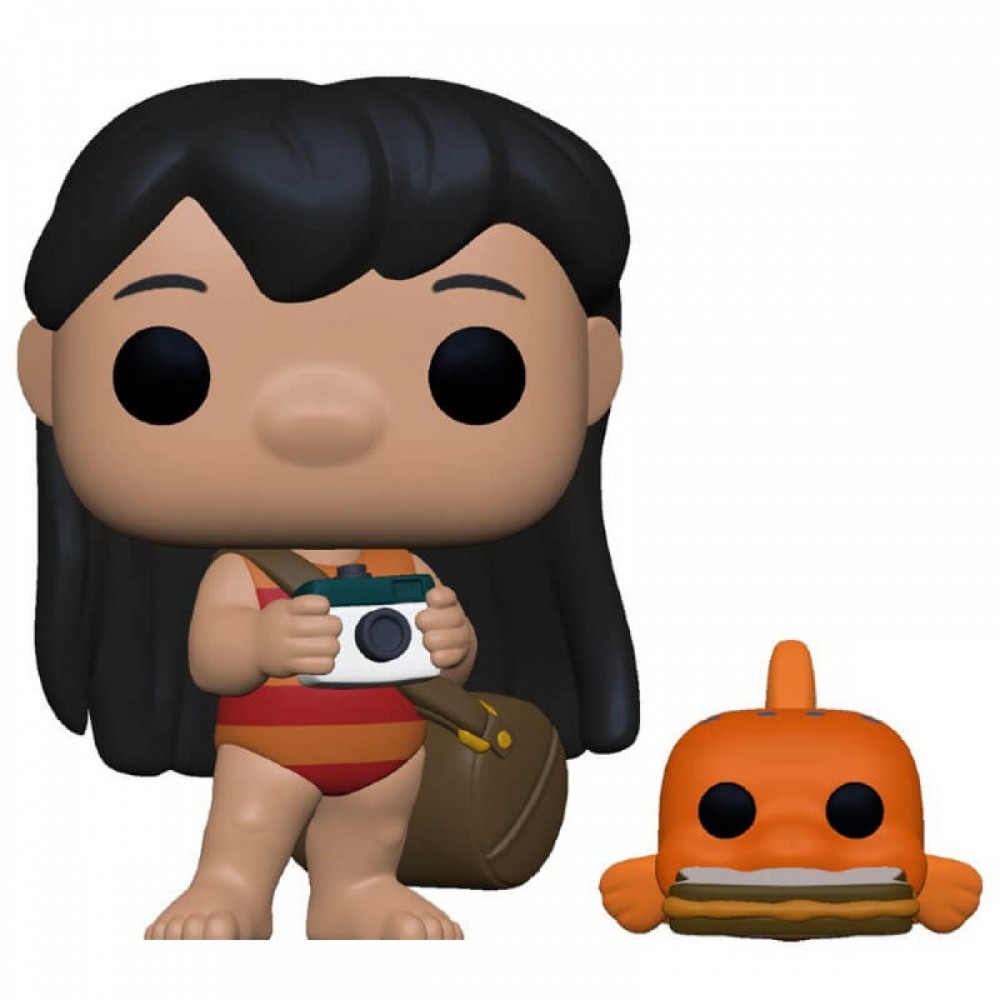Clearance Sale - Lilo & Stitch Lilo with Pudge Funko Stand Out! Vinyl - Steal:£8