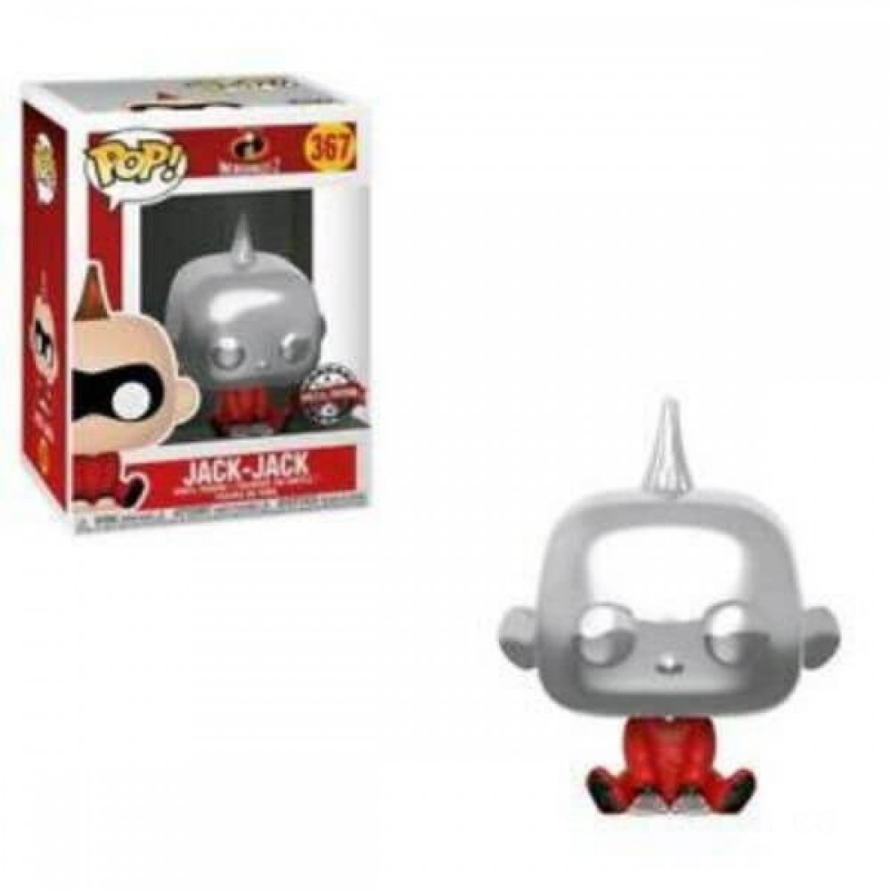 April Showers Sale - Incredibles 2 Jack-Jack Chrome EXC Funko Pop! Vinyl fabric - Valentine's Day Value-Packed Variety Show:£11