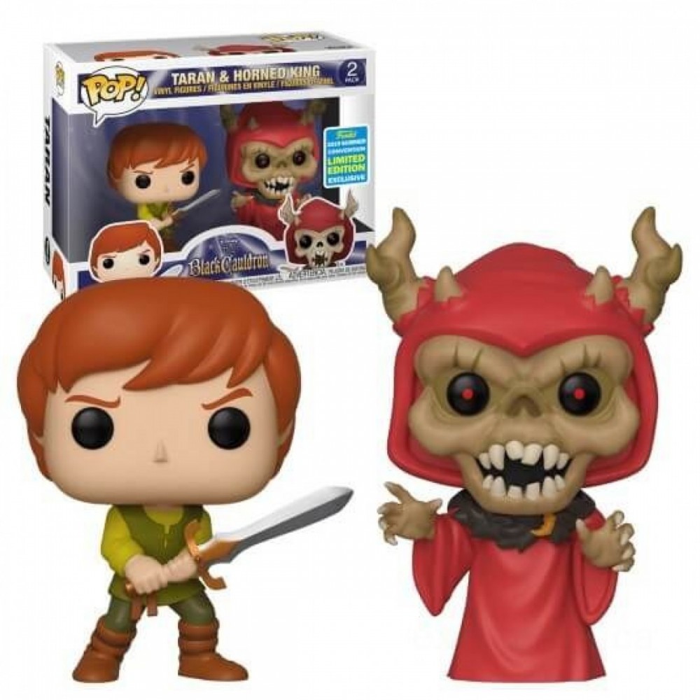SDCC 2019 The  Cauldron Taran & Horned King EXC 2-Pack Funko Stand Out! Vinyls