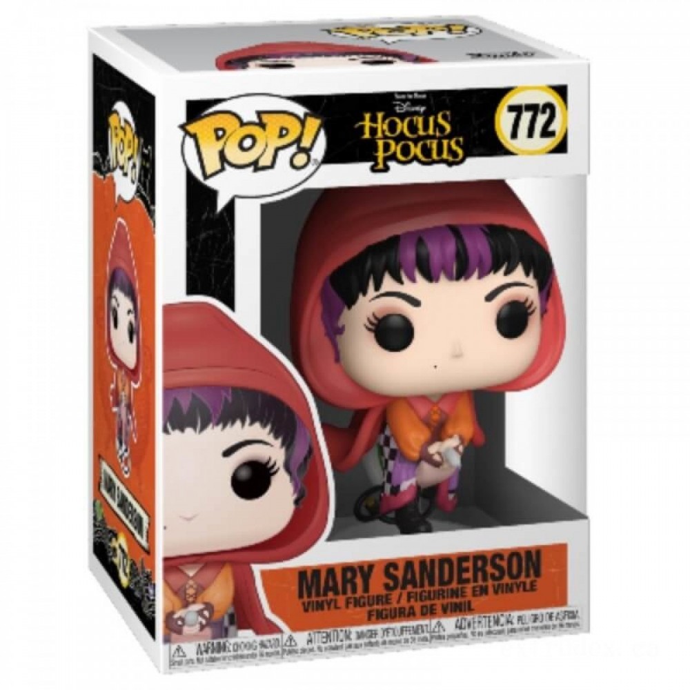 Father's Day Sale - Disney Hocus Pocus Mary Flying Funko Stand Out! Vinyl - New Year's Savings Spectacular:£8