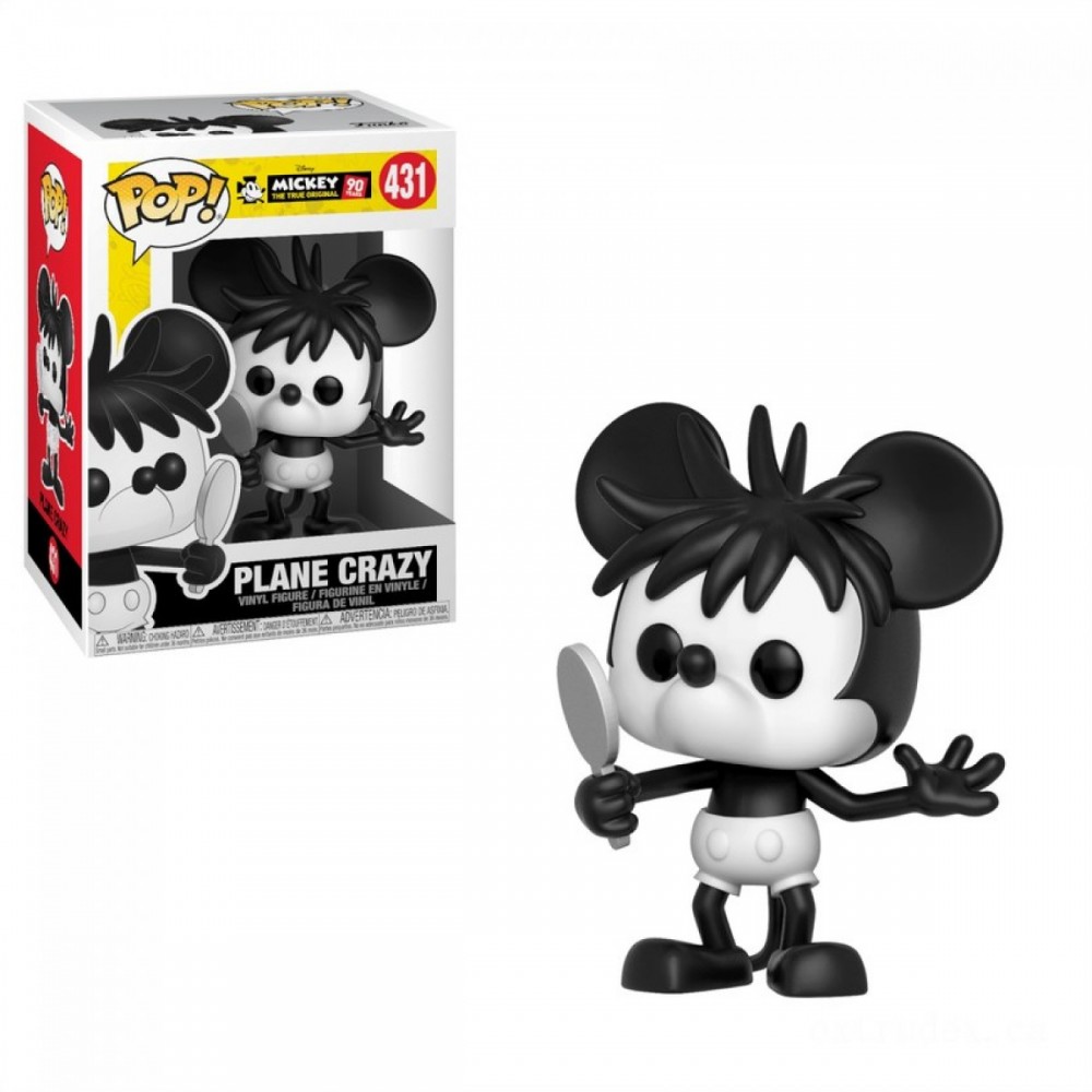 Disney Mickey's 90th Plane Crazy Funko Stand Out! Vinyl fabric