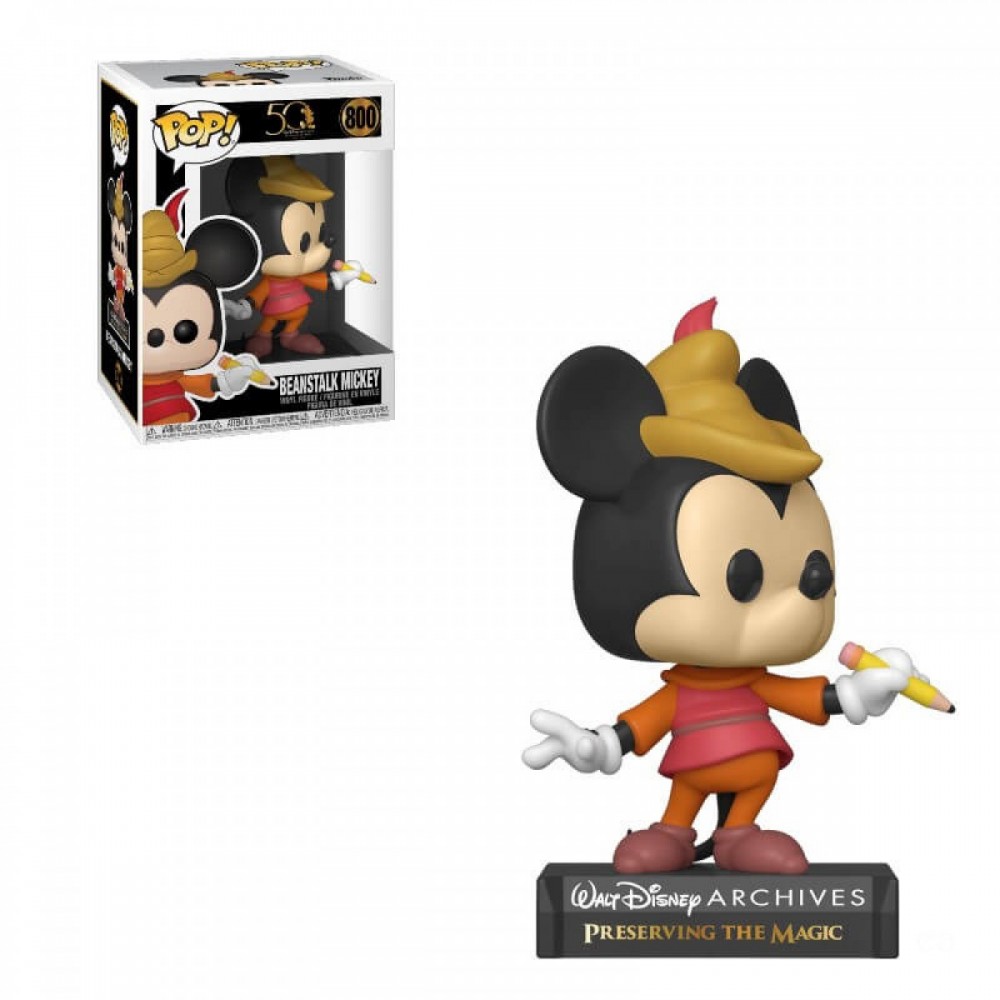 90% Off - Disney Archives Beanstalk Mickey Mouse Funko Pop! Vinyl - Give-Away Jubilee:£8