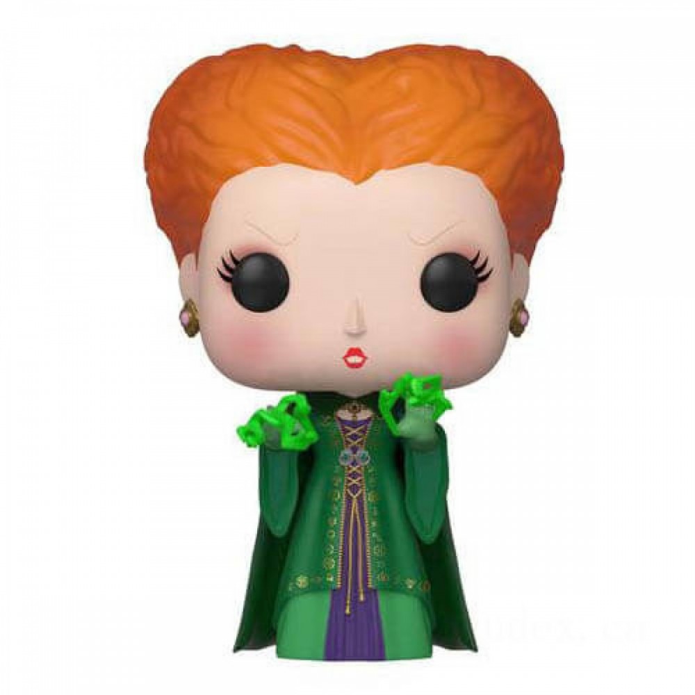 Disney Hocus Pocus Winifred along with Miracle Funko Pop! Vinyl fabric