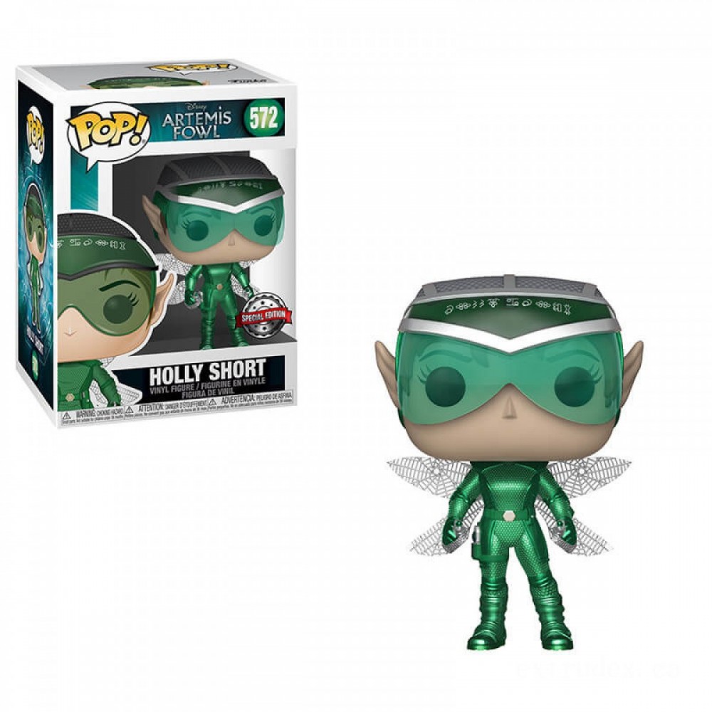 Disney Artemis Fowl Metallic Holly Short EXC Funko Stand Out! Plastic