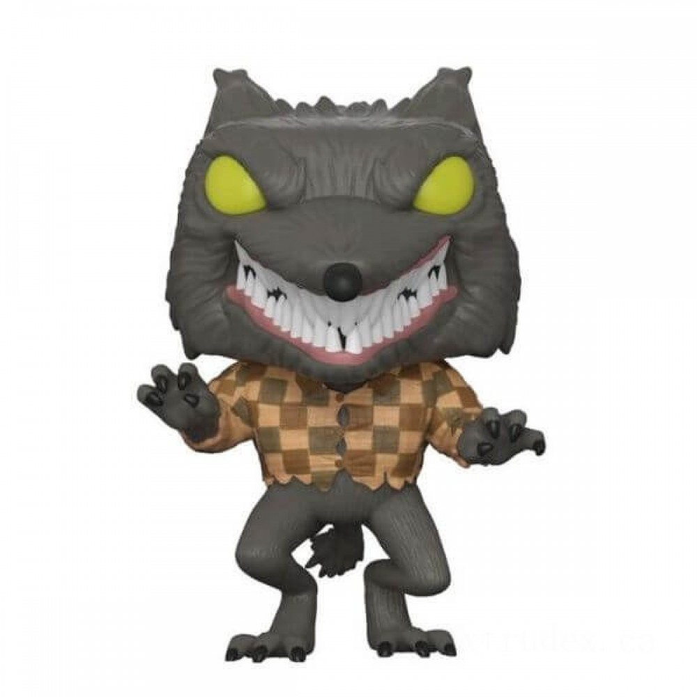 Disney Headache Just Before Christmas Time Wolfman EXC Funko Stand Out! Vinyl fabric