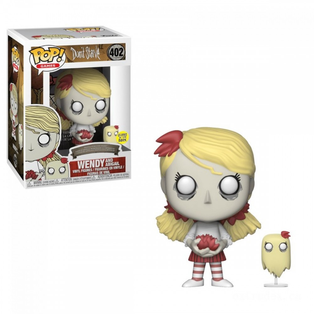 Do Not Go Without Food Wendy with Abigail Funko Stand Out! Vinyl fabric