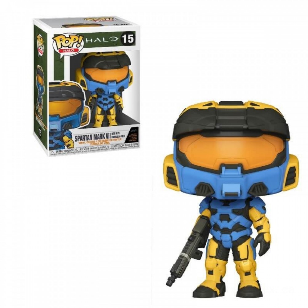 Halo Infinite Result VII along with Task Force Rifle (Funko Deco) Funko Stand Out! Vinyl fabric