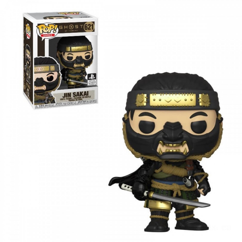 Click and Collect Sale - Ghost of Tsushima Jin Sakai Funko Pop! Vinyl fabric - Off-the-Charts Occasion:£8[jcc10442ba]