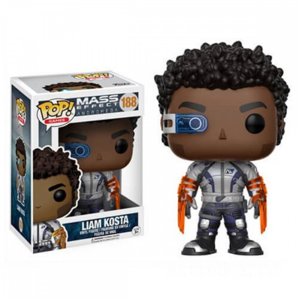 January Clearance Sale - Mass Impact: Andromeda Liam Kosta Funko Stand Out! Vinyl - Get-Together Gathering:£8