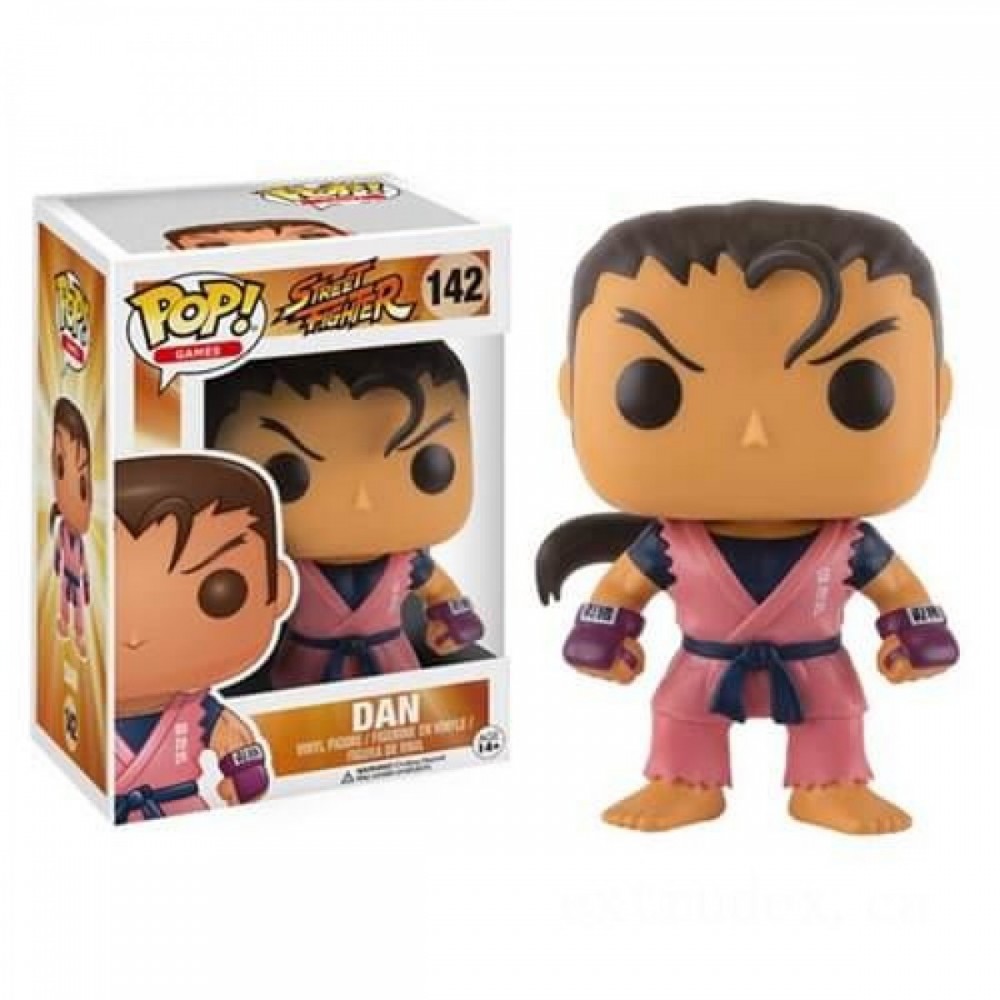 Road Fighter Dan Funko Stand Out! Vinyl fabric