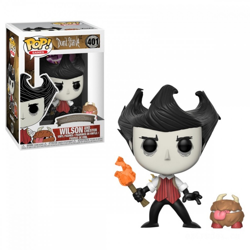 Don't Starve Wilson with Chester Funko Stand Out! Vinyl