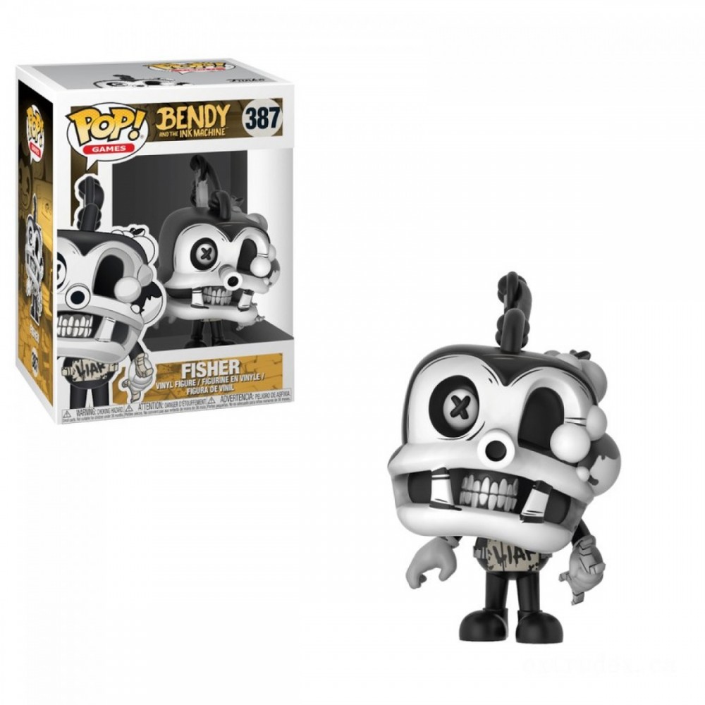 Bendy and the Ink Device Fisherman Funko Stand Out! Plastic