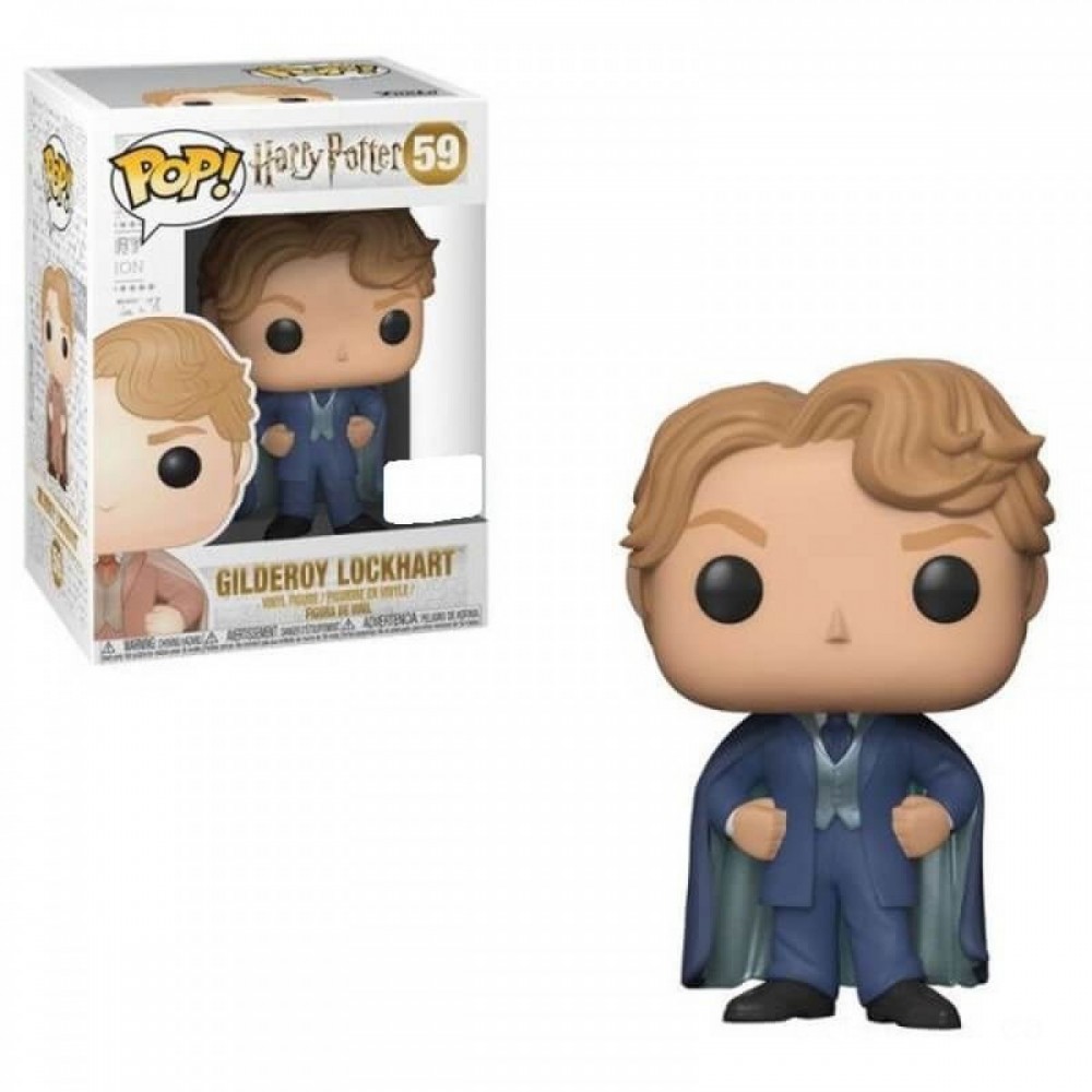 Harry Potter Gilderoy Lockhart with Blue Satisfy EXC Funko Stand Out! Vinyl
