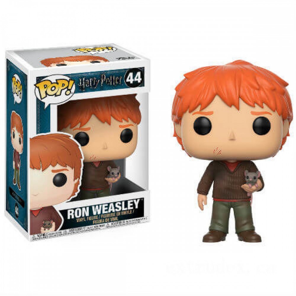 Harry Potter Ron Weasley with Scabbers Funko Pop! Vinyl fabric
