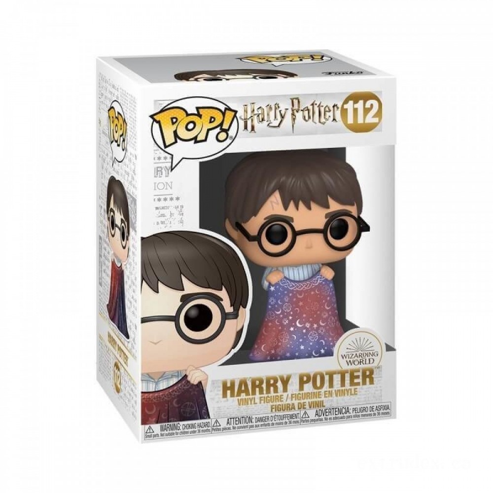 Harry Potter along with Invisibility Cloak Funko Pop! Plastic