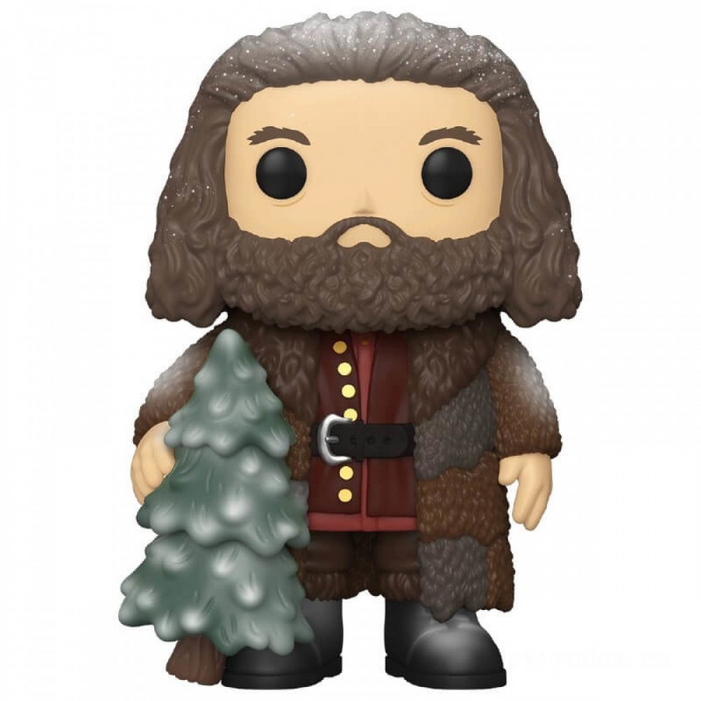 Harry Potter Holiday Rubeus Hagrid 6-Inch Funko Stand Out! Vinyl fabric