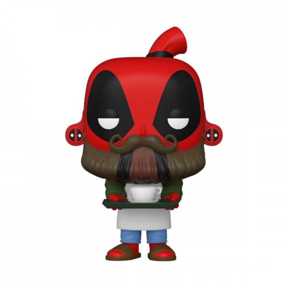 Marvel Deadpool 30th Coffee Barista Funko Stand Out! Vinyl
