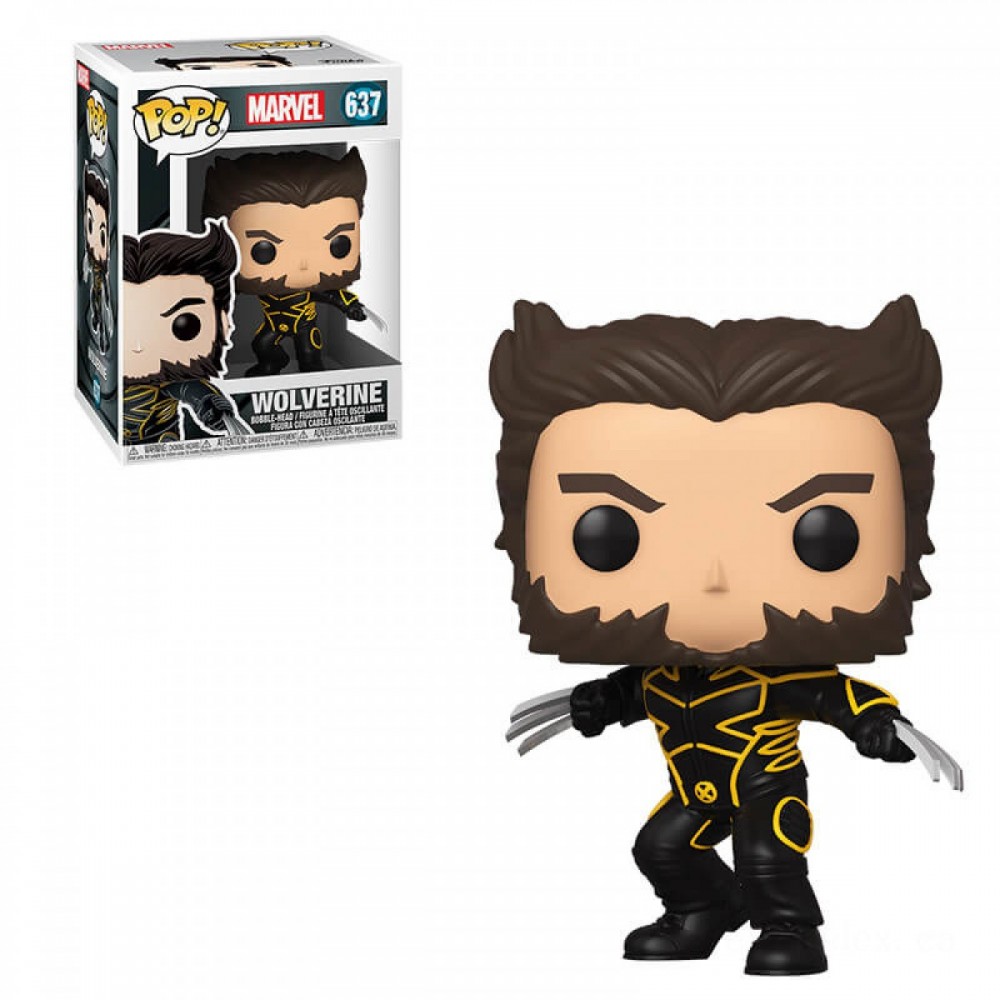 Up to 90% Off - Marvel X-Men 20th Wolverine In Jacket Funko Pop! Vinyl fabric - End-of-Season Shindig:£8