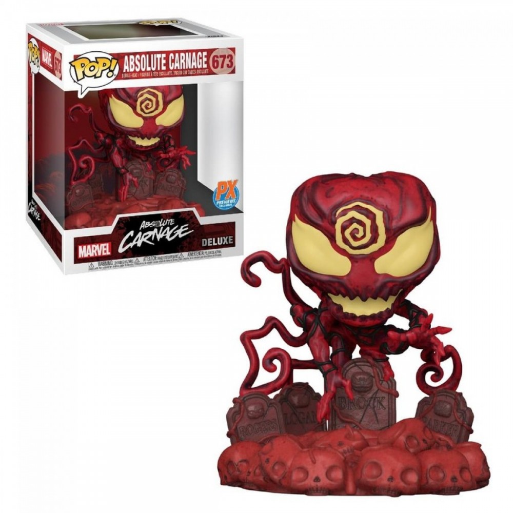 PX Previews Marvel Heroes Outright Carnage EXC Deluxe Funko Stand Out! Plastic