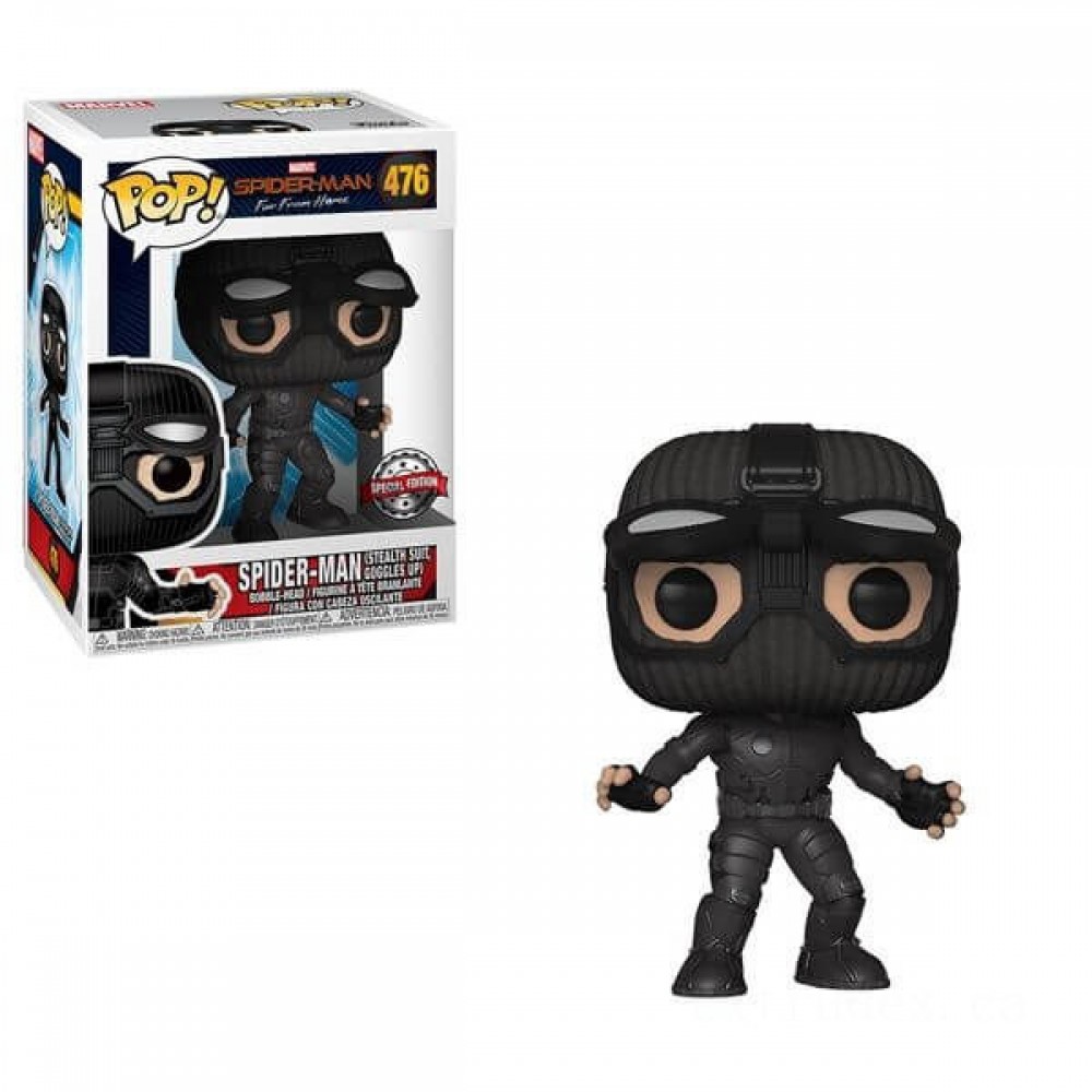Wonder Spider-Man Far Coming From House Secrecy Match Eye Protection Up EXC Funko Pop! Vinyl