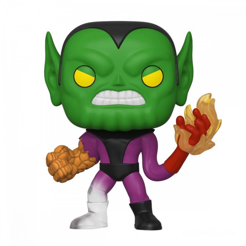 Click and Collect Sale - Marvel Fantastic 4 Super-Skrull Funko Stand Out! Vinyl - Friends and Family Sale-A-Thon:£7