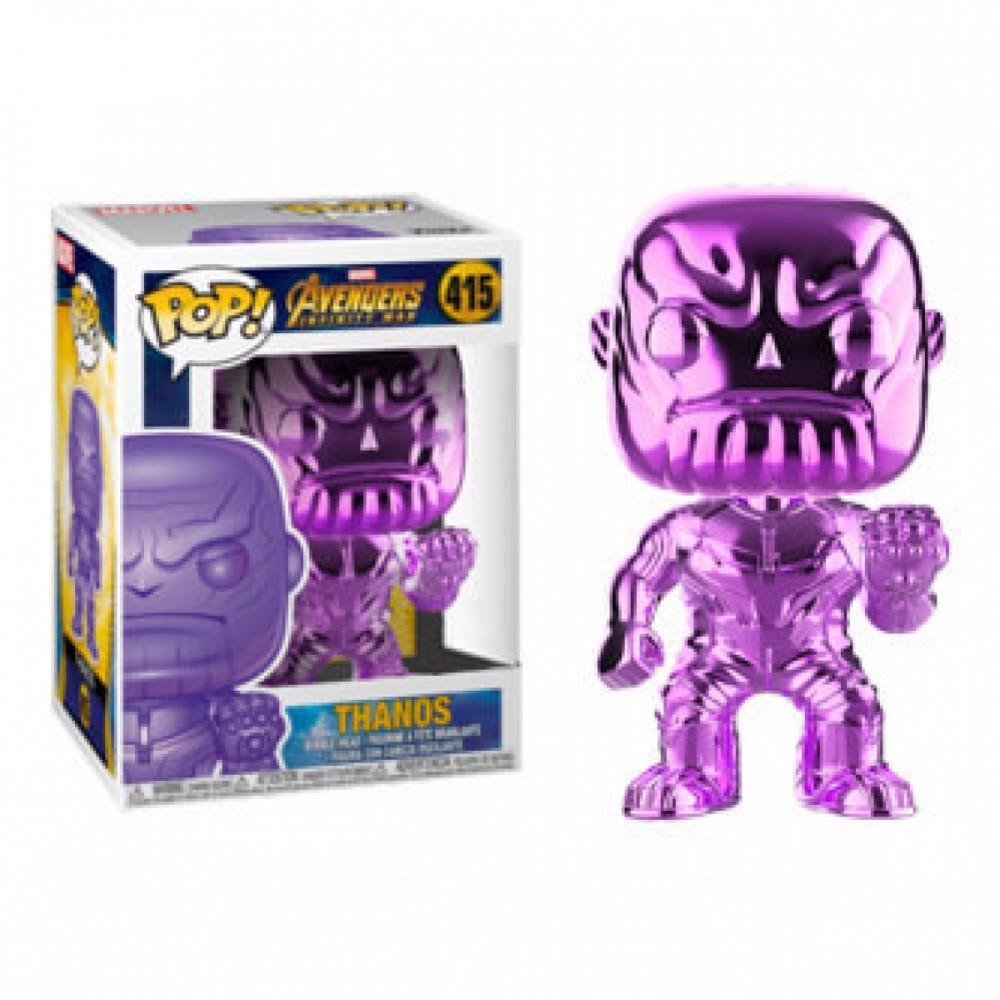 Marvel Avengers: Infinity War Thanos Violet Chrome EXC Funko Stand Out! Vinyl