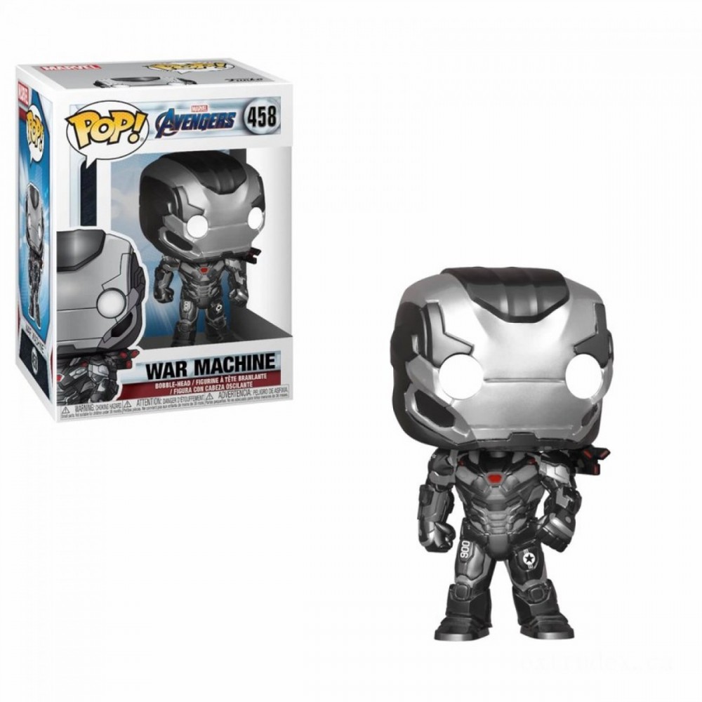 Marvel Avengers: Endgame War Machine Funko Stand Out! Plastic