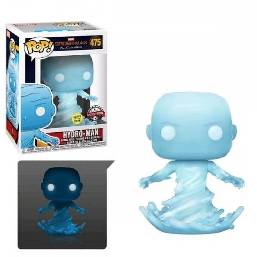 Marvel Spider-Man Far From Home Hydro Man GITD EXC Funko Stand Out! Plastic