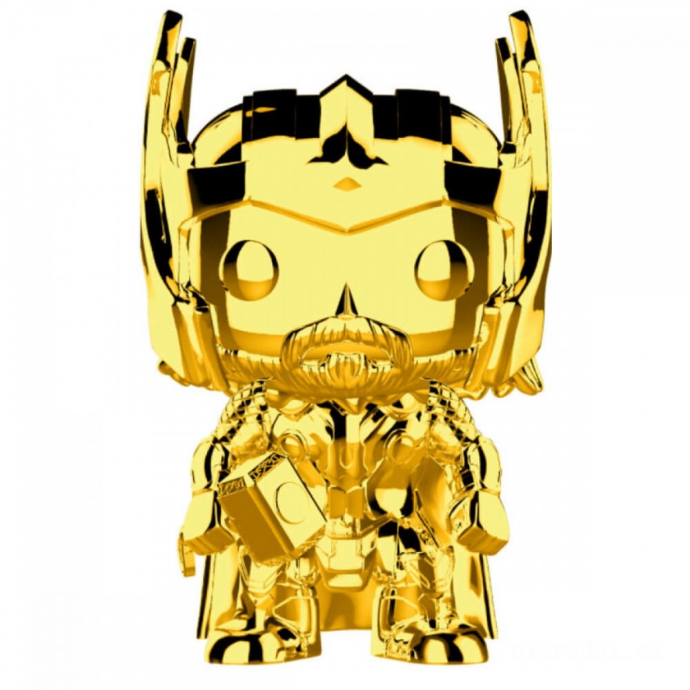 Unbeatable - Wonder MS 10 Thor Gold Chrome Funko Stand Out! Plastic - Hot Buy Happening:£10
