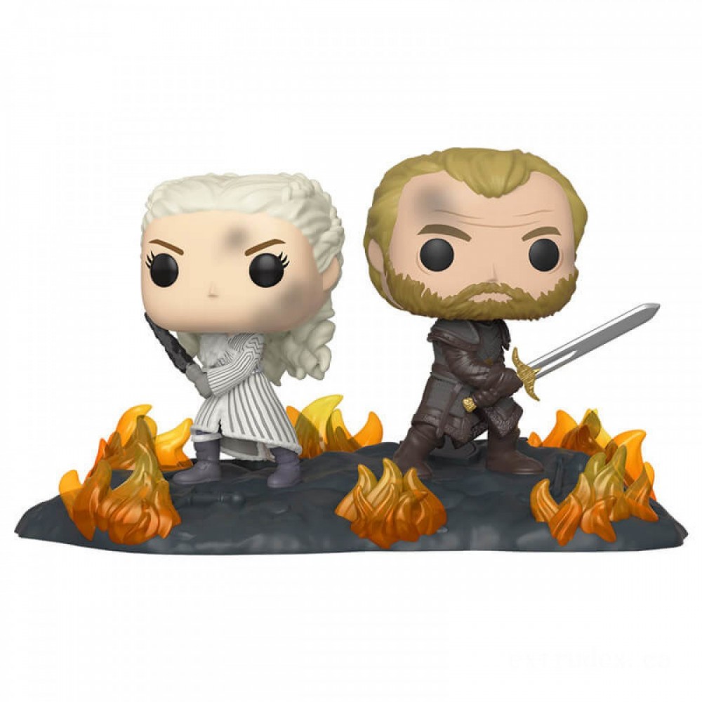 Game of Thrones Daenerys & Jorah along with Swords Funko Stand Out! Vinyl
