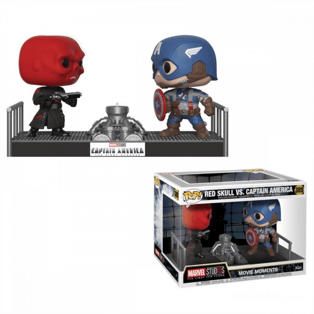 Clearance - Wonder Captain America and also Red Brain Funko Pop! Movie Instant - Two-for-One Tuesday:£25