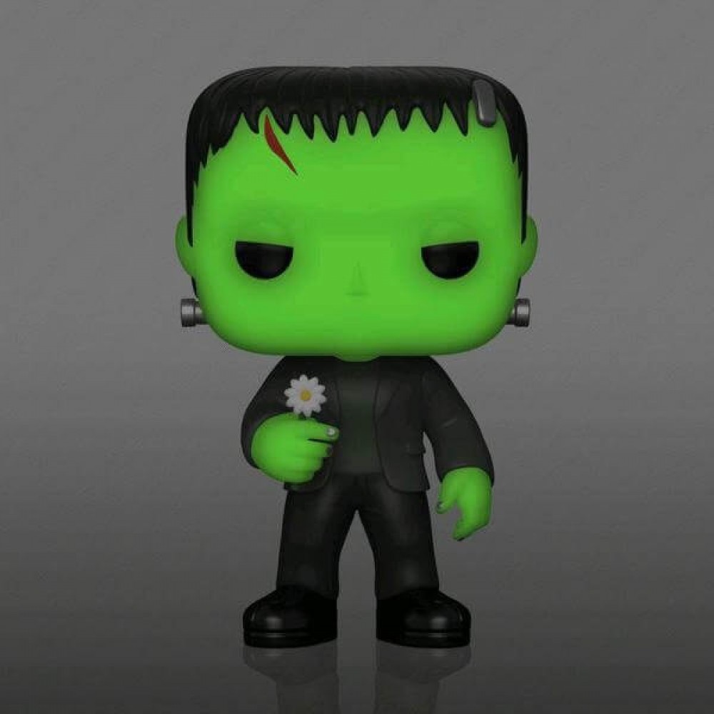 Universal Monsters Frankenstein Along With Floral GITD EXC Funko Stand Out! Vinyl fabric