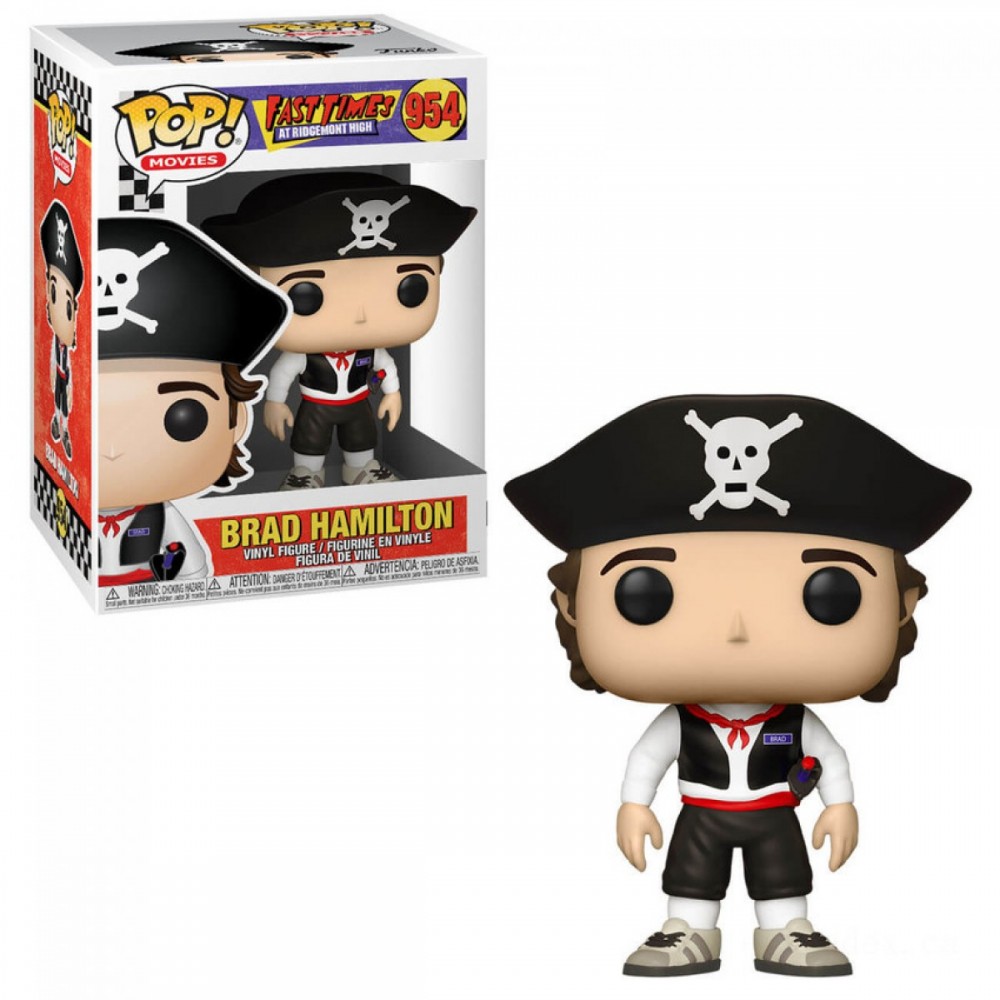 Quick Moments at Ridgemont High Brad as Pirate Funko Stand Out! Vinyl fabric