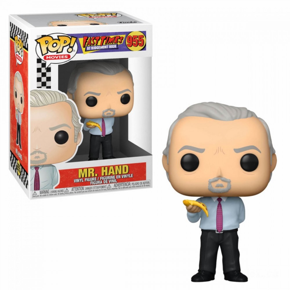 Rapid Times at Ridgemont High Mr Hand with Pizza Funko Stand Out! Vinyl