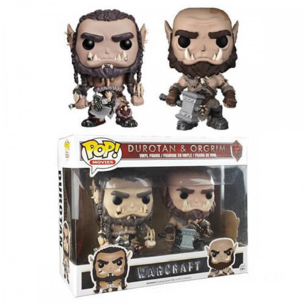 Click and Collect Sale - Warcraft Durotan & Ogrim EXC Funko Stand Out! Vinyl fabric 2-Pack - Crazy Deal-O-Rama:£21