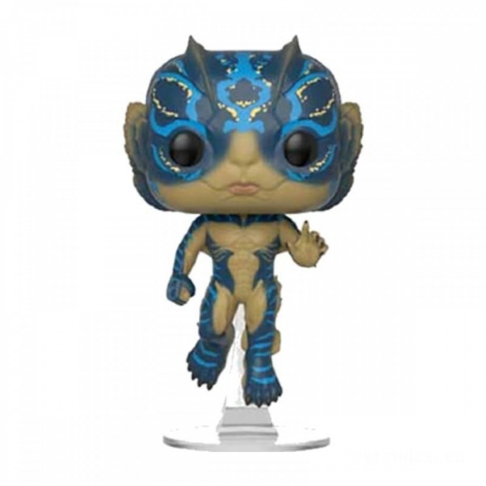 Shape of Water Amphibian Guy along with Glow Funko Stand Out! Vinyl fabric
