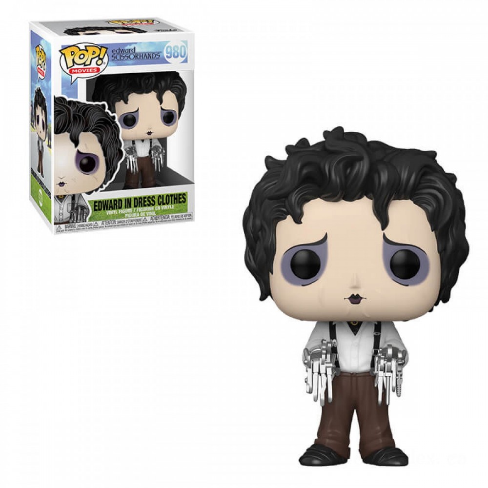 Edward Scissorhands in Gown Clothes Funko Stand Out! Plastic