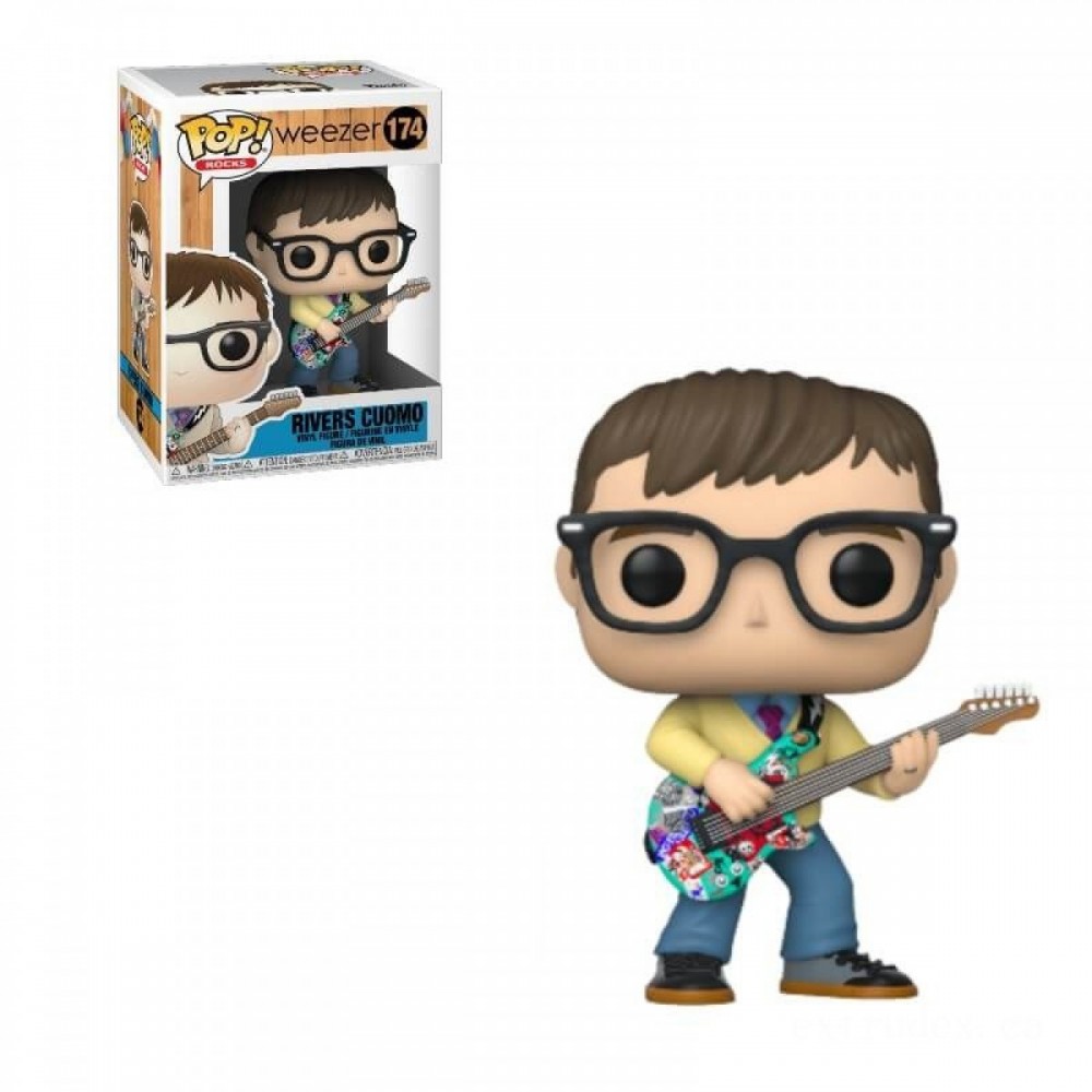 January Clearance Sale - Pop! Stones Weezer Rivers Cuomo Funko Stand Out! Vinyl - Off:£7